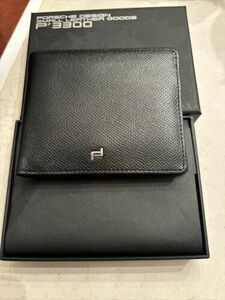 CLOSEOUT Porsche Design P 3300 Men’s Black Leather Wallet 海外 即決