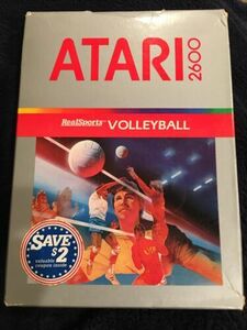 RealSports Volleyball (Atari 2600, 1982, CX2666) Tested Game Cartridge, CIB! 海外 即決