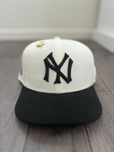 USED NEW ERA SZ 7 3/8 NEW YORK YANKEES FITTED PURPLE UV RARE HATCLUB CAPSULE 海外 即決