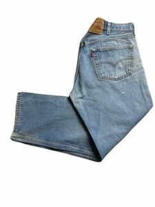 Vintage Y2K Levi 501 Jeans Mens Size 39x28 Distressed Blue Medium Wash Denim 海外 即決