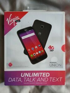 Huawei Union Virgin Mobile Prepaid Black Android 4G LTE Smartphone New FAST SHIP 海外 即決