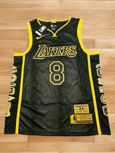 Kobe Bryant #8 #24 LA Lakers Black Mamba Jersey 2XL 海外 即決