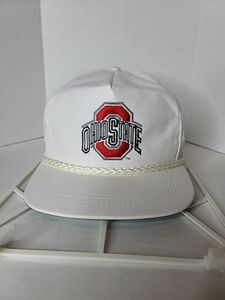 Vintage OSU Ohio State Adjustable Rope Mesh Hat Cap La Mode OSFM 海外 即決