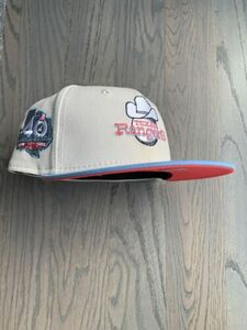 Exclusive New Era Texas Rangers MLB club Hat w Hot Pink UV Sz 7 海外 即決