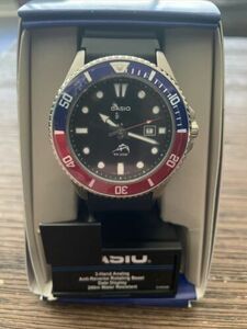 CASIO MDV 106B-1A2V DURO 200M Red and Blue Bezel-VGC- See Description 海外 即決