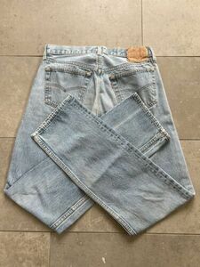 Vintage 80s 501 XX Levis Light Stone Wash Made In USA Jeans 34x38 Shrink To Fit 海外 即決