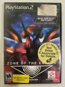 Zone of the Enders original (Sony PlayStation 2, 2001) PS2 Kojima NO MANUAL RARE 海外 即決