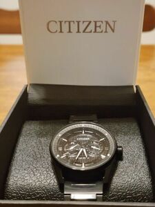 Citizen Eco-Drive CTO 42mm Black Stainless Steel Men's Wristwatch 海外 即決