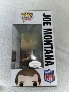 Joe Montana Autographed Signed Funko POP Figurine JSA COA 海外 即決