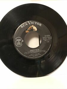 45 RPM vintage バイナル Kitty Kallen "My Coloring Book" b/w "Here's to Us" RCA 海外 即決