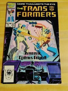 The Transformers #24 Marvel Comics Jan 1987 Game Over Optimus Prime 海外 即決