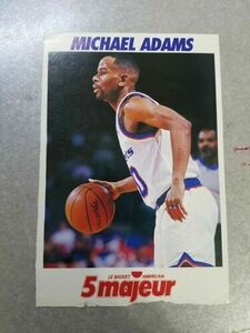 Michael Adams Boston College Bullets 1991-93 French 5 Majeur RARE Oddball 海外 即決