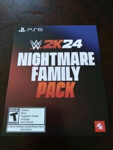 WWE 2K24 ( Nightmare Family Pack)- Sony PlayStation 5 海外 即決
