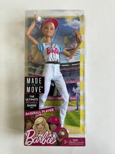 NIB 2018 Baseball Player Barbie Made To Move Ultimate Posable Doll 海外 即決