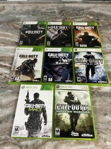 Call of Duty Xbox 360 Lot Bundle 8 Games Black Ops 1 & 2 & 3 Modern Warfare, Etc 海外 即決