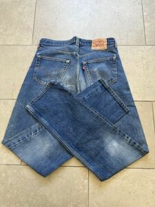 Vintage 90s 501 XX Levis Faded Stone Wash Made In USA Jeans 34x38 Shrink To Fit 海外 即決