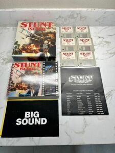 Stunt Island Big Box PC Disney Software Complete With Disks, Inserts, & Poster 海外 即決