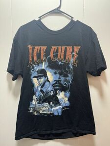 Ice Cube Rap Tee Vintage Style Graphic Print Shirt Mens Black Size Large 海外 即決