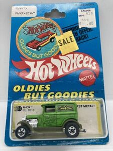 A-Ok Hot Wheels Green bw Patch Card 海外 即決