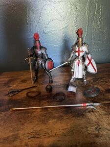 Mythic Legions Action Figure Lot Sir Godfrey And Red Shield Knight 海外 即決