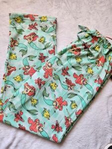 Ladies PLUS 1X Little Mermaid Princess Cotton Pajama Pants Brand New 海外 即決