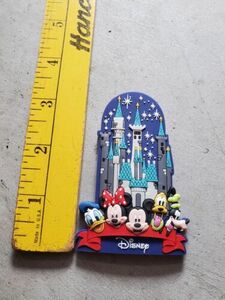 Disney Fridge Magnet Donald Duck Cinderella Castle Mickey Mouse Pluto Goofy 海外 即決