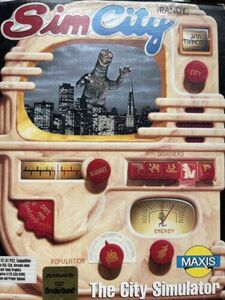 Sim City (IBM PC, 1991, 3 1/2 & 5 1/4 Disks) Complete Big Box - Maxis Simulator 海外 即決