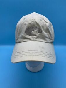 Costa Khaki Off White Hat Cap Fishing Sports Tennis Golf Strapback Hat 海外 即決