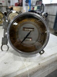 1934 1935 1936 1937 1938 1939 1940 Ford Waltham Speedometer Speedo 100 MPH 海外 即決