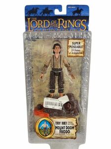 Lord of the Rings Return of the King Mount Doom Frodo Poseable Action Figure 海外 即決