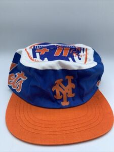 Vintage MLB Baseball Painters Cap Hat New York Mets Snap Back 海外 即決