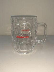 Snap On Tools Hex Pattern Plastic Beer Mug Cup ~Red Logo 24oz. USA New Old Stock 海外 即決