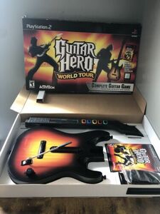Guitar Hero World Tour For Playstation 2 Wireless Bundle PS2 CIB Complete OEM 海外 即決