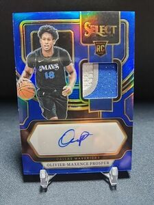 2023-24 Panini Select Olivier-Maxence Prosper Blue Rookie Patch Auto /49... 海外 即決