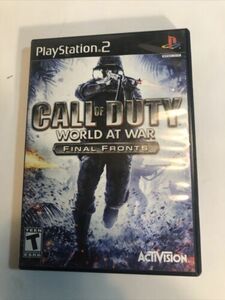 Playstation 2 (PS2) - Call of Duty World at War Final Fronts - Black Label - CIB 海外 即決