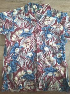 Vintage Hawaii Blues Hawaiian Shirt Mens Large Blue Floral 海外 即決