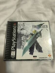 Final Fantasy 7 VII PS1 Sony PlayStation Manual Black Label Complete 海外 即決