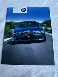2001 BMW M5 Brochure 01 E39 M-5 Sedan US Sales Catalog Specification Color Chart 海外 即決