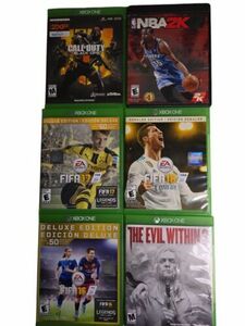 Xbox One Game LOT COD Black Ops NBA 2K15; Evil Within 2; FIFA 16 17 AND 18 海外 即決