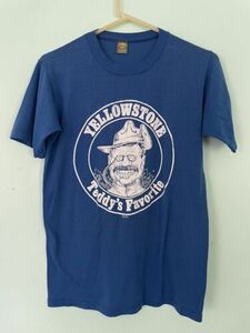 Vintage Jerzees T Shirt Yellowstone Teddy Roosevelt Favorite Place Size M 海外 即決