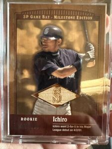 Ichiro Suzuki 2001 UD SP Game Bat Milestone Edition 485/500 RC Rookie Game Used! 海外 即決