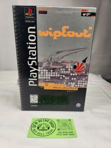 Wipeout (Sony PlayStation 1, 1995) Long Box Black Label CIB W/ Registration Mint 海外 即決