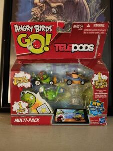 ANGRY BIRDS GO TELEPODS MULTI-PACK MOSTACHE PIGS & EXL ORANGE BIRD Damaged Box 海外 即決