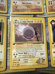 ポケモン TCG Lt. Surge's Electrode Gym Challenge 52/132 Regular 1st Edition... 海外 即決