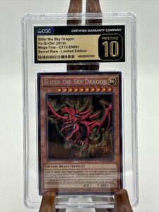 Yu-Gi-Oh! CGC 10 PRISTINE 2016 Mega-Tin Slifer, the Sky Dragon (CT13-EN001) 海外 即決