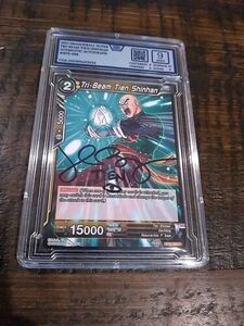 Tri-Beam Tien Shinhan Dragon Ball Super Card Graded 9 Signed John Burgmeier 海外 即決