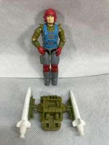 GI Joe 1987 FAST DRAW Action Figure - Backpack Missles ARAH 9/2 海外 即決