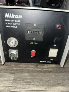 NIKON MICROSCOPE HBO 100W POWER SUPPLY AND LAMP HOUSING 海外 即決