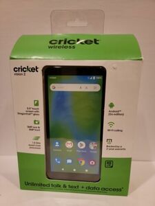 New Cricket Vision 2 ,5.5” 16GB - Only Cricket Wireless New Acc Or Upgrade. 海外 即決