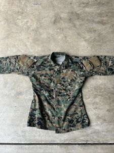 USMC MARPAT Trouse Digital Woodland Blouse Jacket Small Regular. Green, Camo 海外 即決